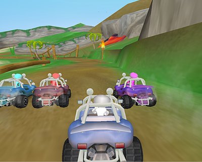 Beach Derby title art and in-game imagery