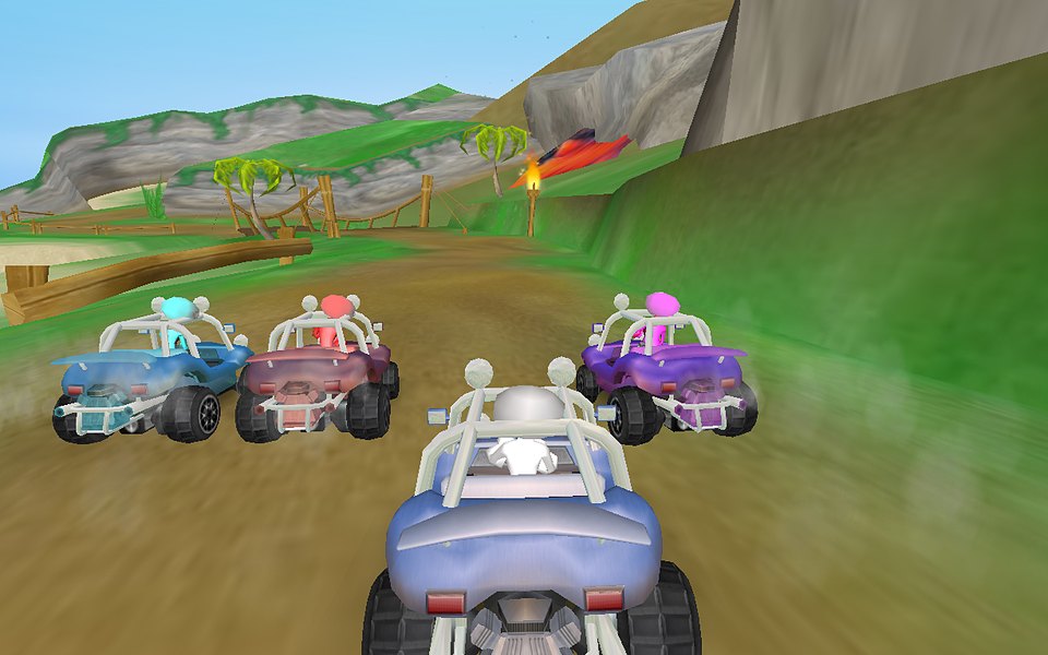 Beach Derby title art and in-game imagery