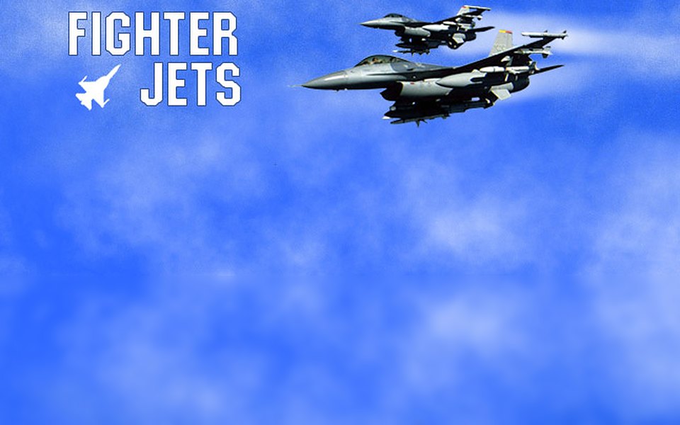 Fighter Jets title art and in-game imagery