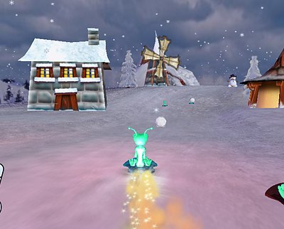 Sled Bash title art and in-game imagery