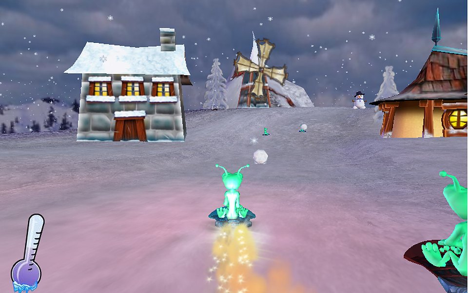 Sled Bash title art and in-game imagery